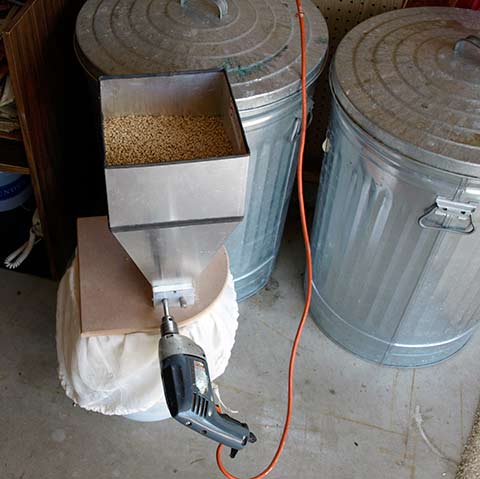 grinding grain for BIAB